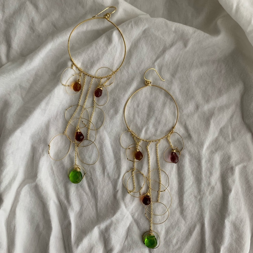 gorgeous handmade drop earrings
